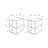 Modern Side Table Set (2 Pieces), Sapphire Oak, 11.8 x 17.7 x 16.5 inches | 100% Melamine Coated Particle Board, Thickness: 0.7 inches | Stylish & Durable, Perfect for Living Room & Bedroom, Easy to Assemble-649112631