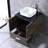 Aldhair 24'' Single Bathroom Vanity with Tempered Glass Top