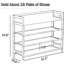 Bamboo Shoe Rack for Entryway, 4-Tier Shoe Organizer with Large Capacity, Sturdy Natural Bamboo Shelf for Living Room, Bedroom, and Balcony