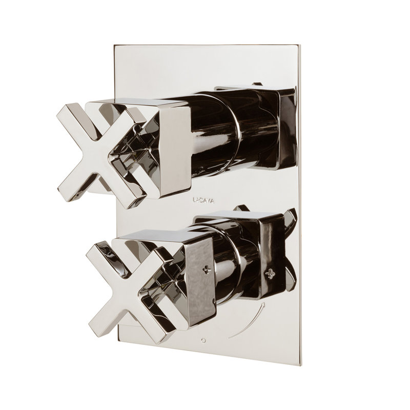 Eleganza 3-Way Diverter Built-In Progressive Pressure Balancing Mixer, Polished Nickel