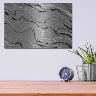 Ivy Bronx «Abstract in Gray III» par Cindy Jacobs, art mural en métal