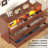 6 Drawer Dresser with Power Outlet, Dresser with LED Light, Modern Chest of Drawers with Open Storage Cubbies for Closet, Double Wide Drawer Organizer Cabinet for Bedroom, Living Room-62685938