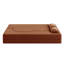 Canapé-lit moderne avec 2 coussins, canapé-lit convertible en velours côtelé rembourré de mousse, matelas pliant de 15 po pour le salon, lit d'invité, aucun assemblage requis