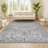 Laymon Modern Persian Vintage Medallion Light Gray/ Multi Rug-1916589757