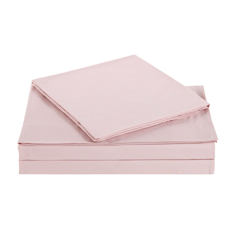 Microfiber Standard Sheet Set, Blush, Twin XL Sheet Set + Fitted Sheet + 1 Pillowcase