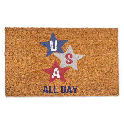 Non-Slip Independence Day Outdoor Doormat