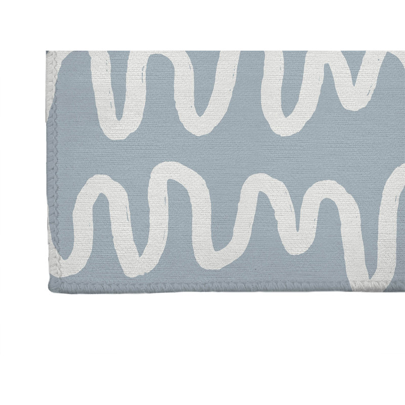 Tapis d'extérieur antidérapant à rayures Wiggle, Tapis de couloir 2 pi 6 po x 8 pi