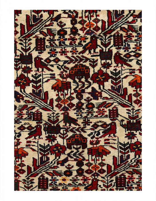 Persian Antique Hamadan rug 3'11"x 7'11"