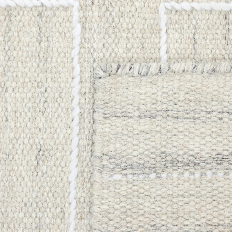 Barry Geometric Area Rug in Beige, Rectangle 5' x 8'