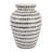 Decorative Vase With Dots Pattern For Home Decor - Statement Capiz Tall Flower Vase For Living Room Accent - Floor Inspired Vase For Entryway Display - 16", Ivory & Blue-239011959