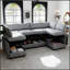 Luxueux canapé modulaire pour le salon, rehaussant le confort et le style avec des options de rangement polyvalentes-162163536