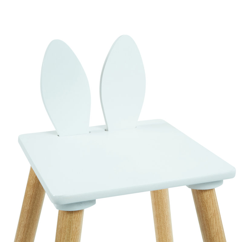 Kids Bunny Wooden Table & Two Chairs