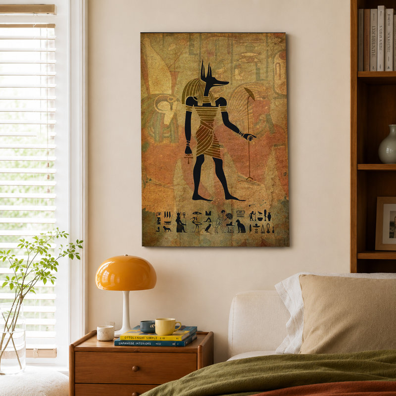 Ancienne affiche égyptienne du dieu de la mort Anubis, 20x30inch, Artwork Design-2