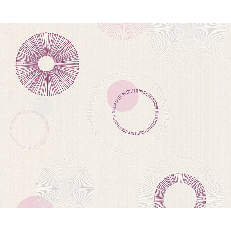 Rouleau de papier peint 33 pi x 21 po hint of élégance Spot 3, Rose / Mauve