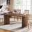 63'' Farmhouse Dining Table for 4-6 – Dark Brown-304968671
