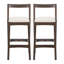 Tabouret de bar d'intérieur en bois d'hévéa, ensemble de 2-106282139