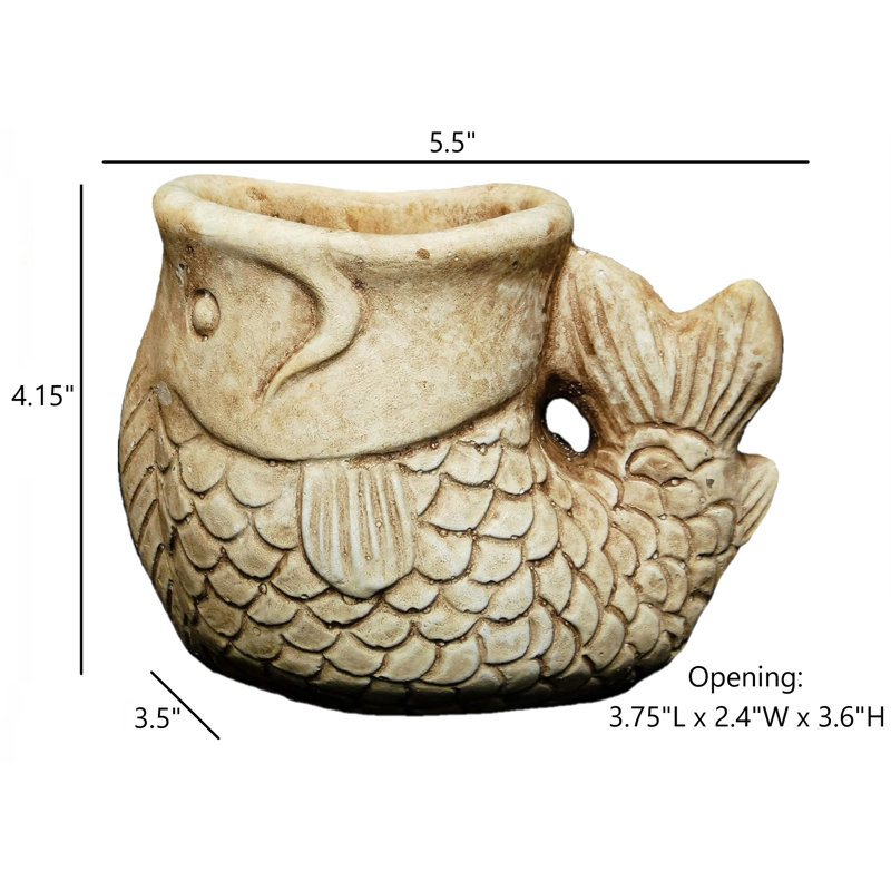 Abryanna Statue Planter, Beige