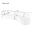 Grand canapé modulaire moderne 2 pièces avec 3 coussins Modern Sofau