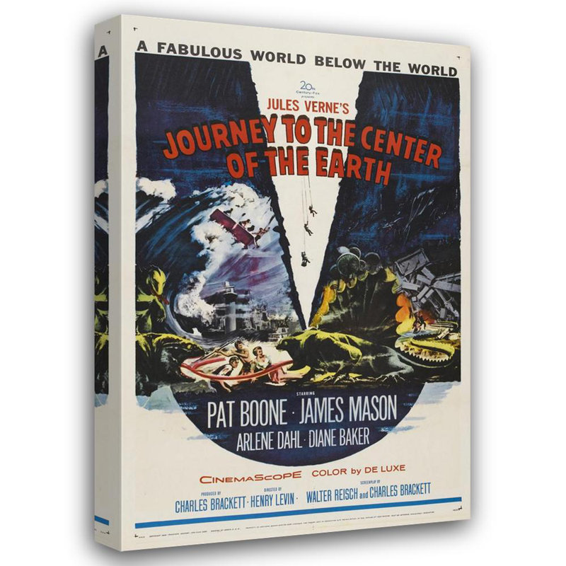 Voyage au centre de la Terre, H 24 po x l 16 po