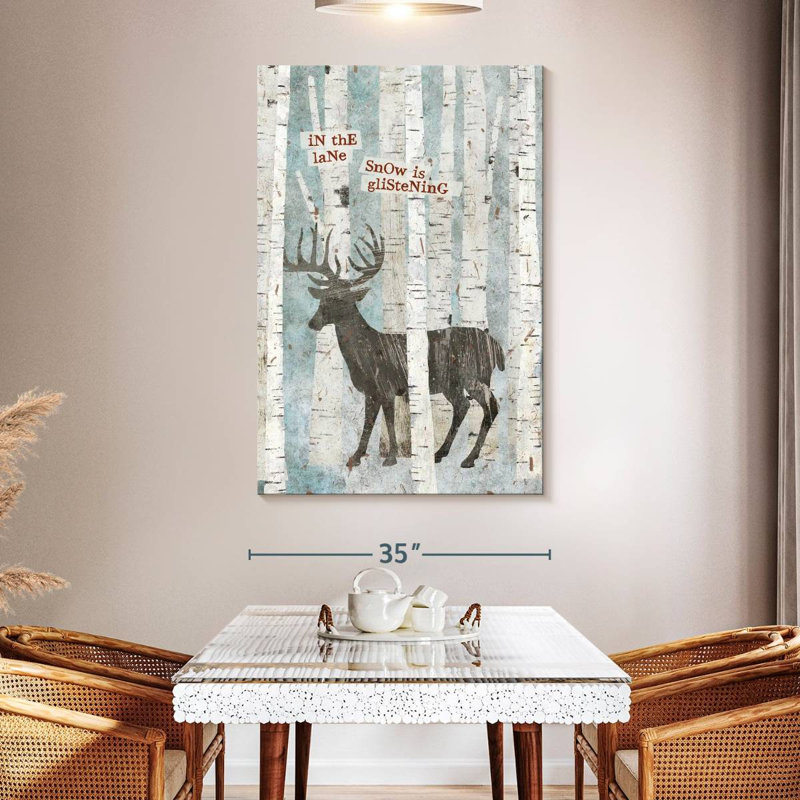 Cerf Brampt Winter Wonderland I, H 51 po x l 34 po