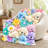 1pc Cozy Plush Throw Blanket, Adorable Cartoon Dog and Floral Print Flannel Blanket, Ultra Soft Warm Lightweight Blanket for Sofa Couch Bed Living Room Dorm Office Travel, Home Decor All-Season Gift-135864324