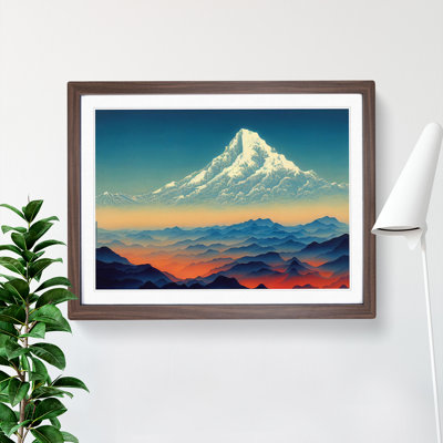 Victorious Japanese Mountains - Framed Print