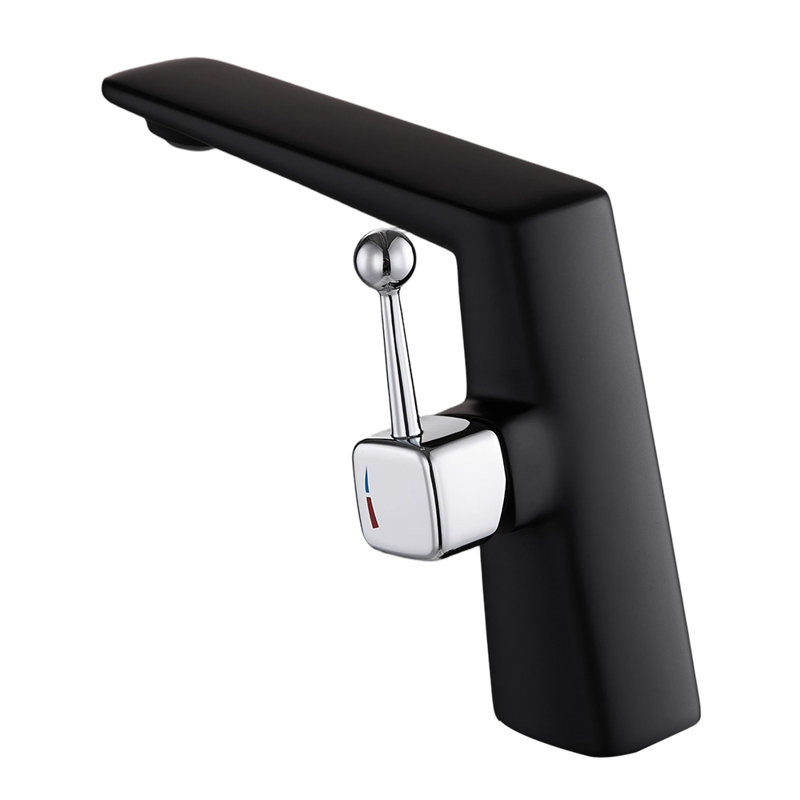 Metal Basin Mixer Tap, Black
