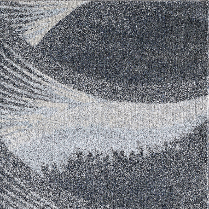 Kohrs Abstract Indoor Rug, Rectangle 6'7" x 9'6", Gray/Blue