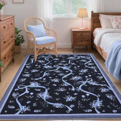 Tapis décoratif lavable