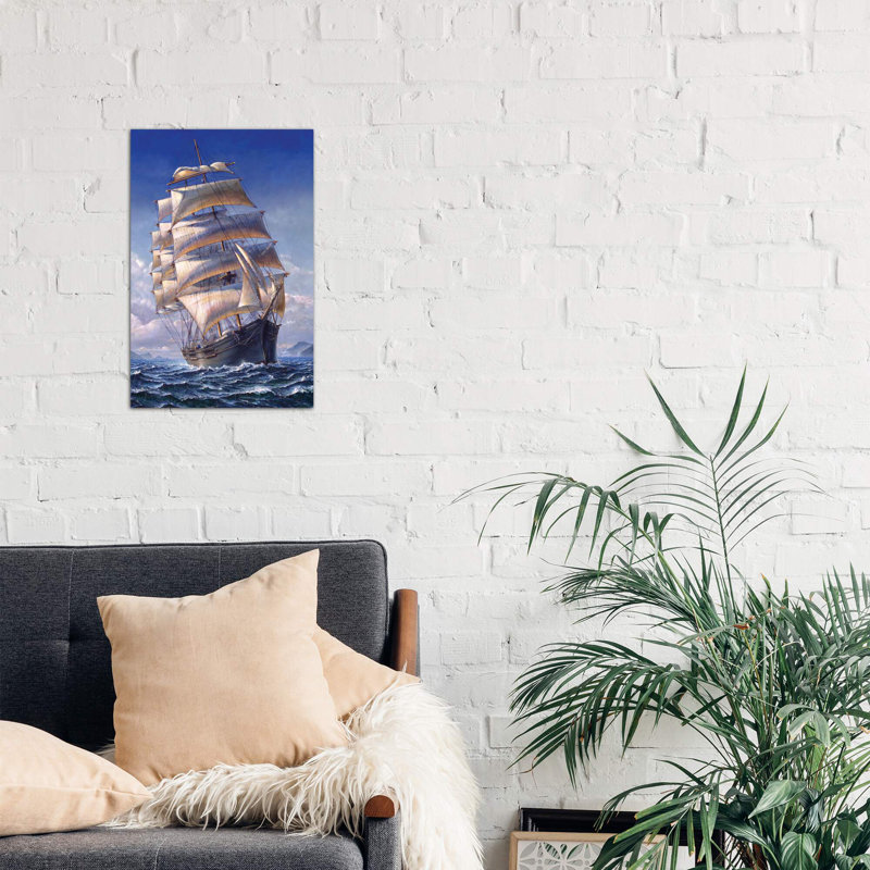 Sailing The Wr Grace by John Stephens - Wrapped Canvas Print, 66.04 cm H x 45.72 cm W x 1.91 cm D