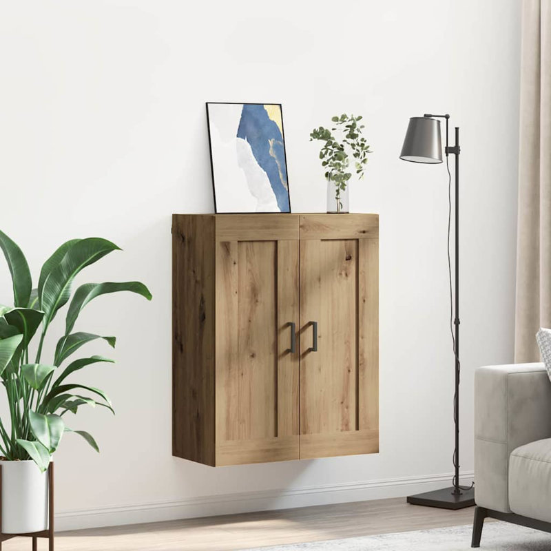  Wall Mounted Cabinet Artisan Oak 69.5 X 34 X 90 Cm, Artisan Oak