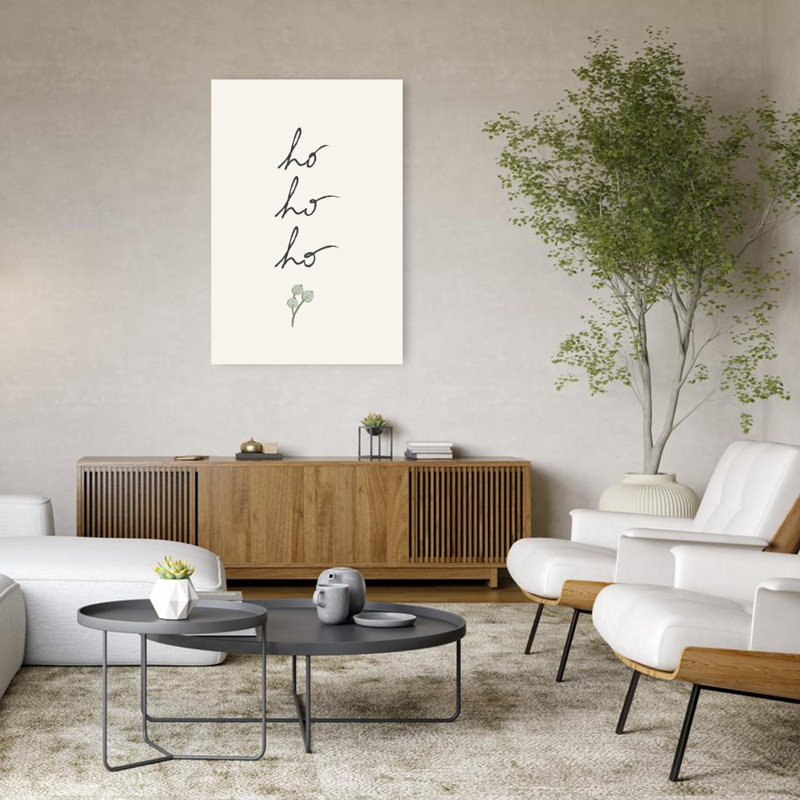 Impression sur toile Ho Ho Ho Christmas, H 48 po x l 32 po