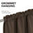 Deconovo 100 Percent Blackout with Liner Rod Pocket Curtain Panel Pair-75196916-75196902