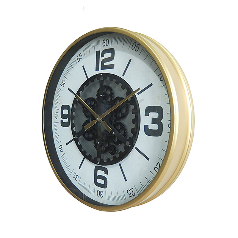 Metal And Glass Wall Clock