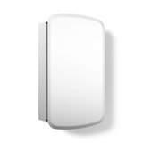 Bancroft 20" W x 31" H Aluminum Single-Door Medicine Cabinet with Mirrored Door