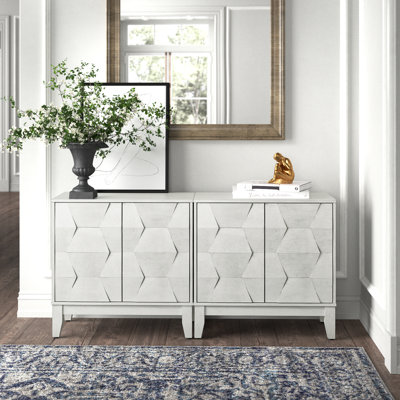 Sara 30.6" Contemporary 2 - Door Storage Cabinet with Adjustable Shelves