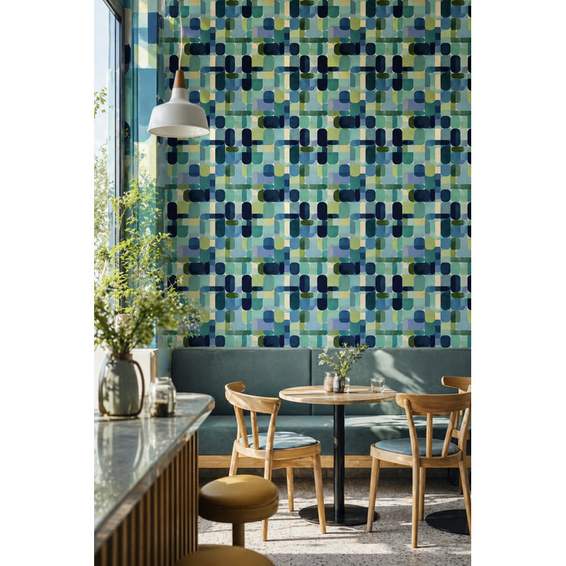 Papier peint moderne Mid-Century, Non-Woven Non-Pasted