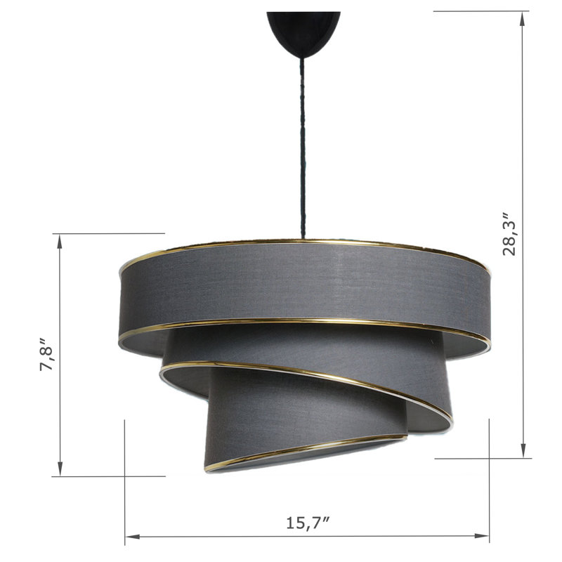 Lustre unique en métal