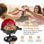 Barbecue électrique électrique 1350W antiadhésif à 4 températures pour le camping extérieur - rouge
