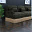 Modular Deep Seat Sofas, Chenille Leopard Modern Living Room Set