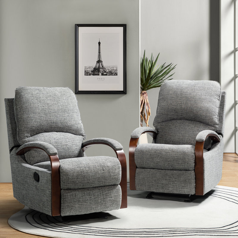 Fauteuil inclinable manuel Avina de 27,2 po de largeur, Beige