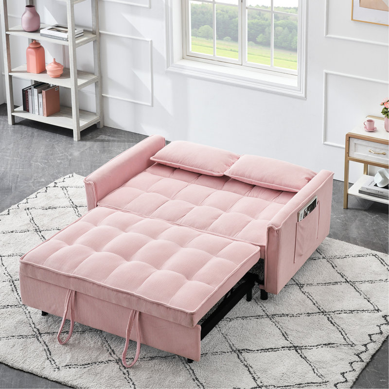 Lit réglable à l'arrière en rose - Convient à tout décor de style moderne.