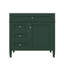 Meuble-lavabo de 36 pouces avec lavabo supérieur, armoire de rangement contemporaine, 2 tiroirs et tiroir basculant-1947659280