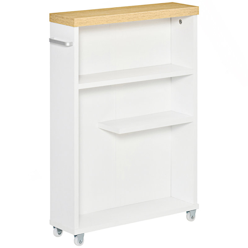 Armoire d'entrée, armoire de rangement mince avec roulettes