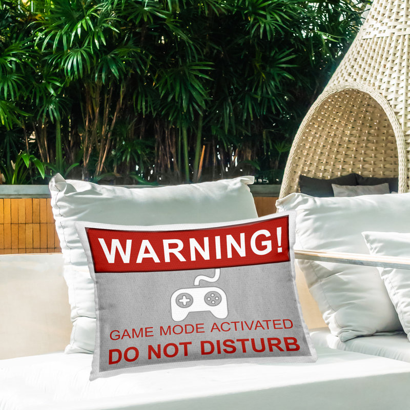 Conception de coussin décoratif pour l'extérieur Gaming Do Not Disturb