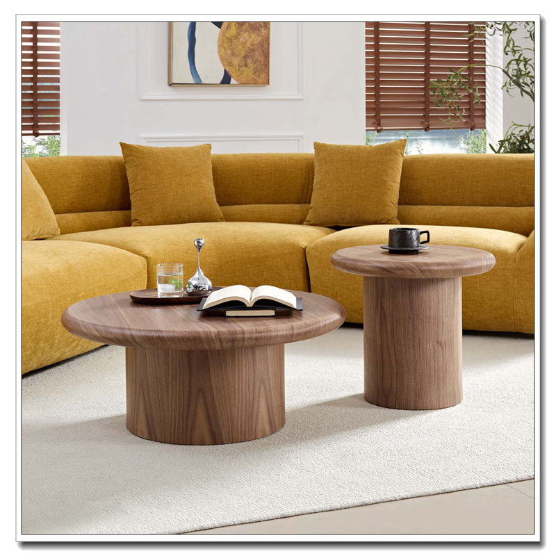 Latitude Run® 2-Piece Modern Round Coffee Table Set - Wayfair Canada