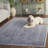 Calidia Power Loom Dark Gray/Cream Rug-381985749