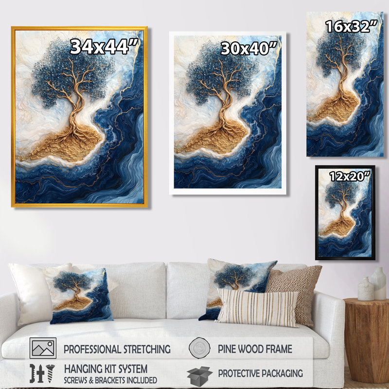 Mykhaylo - paysages, impressions sur toile, H 32 po x l 24 po, Reproduction encadrée d'une seule photo, Blanc