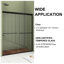 Porte de douche 54 po x 70 po-94272518