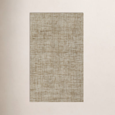 Aldred Natural Hand-Woven Abstract Wool Rug